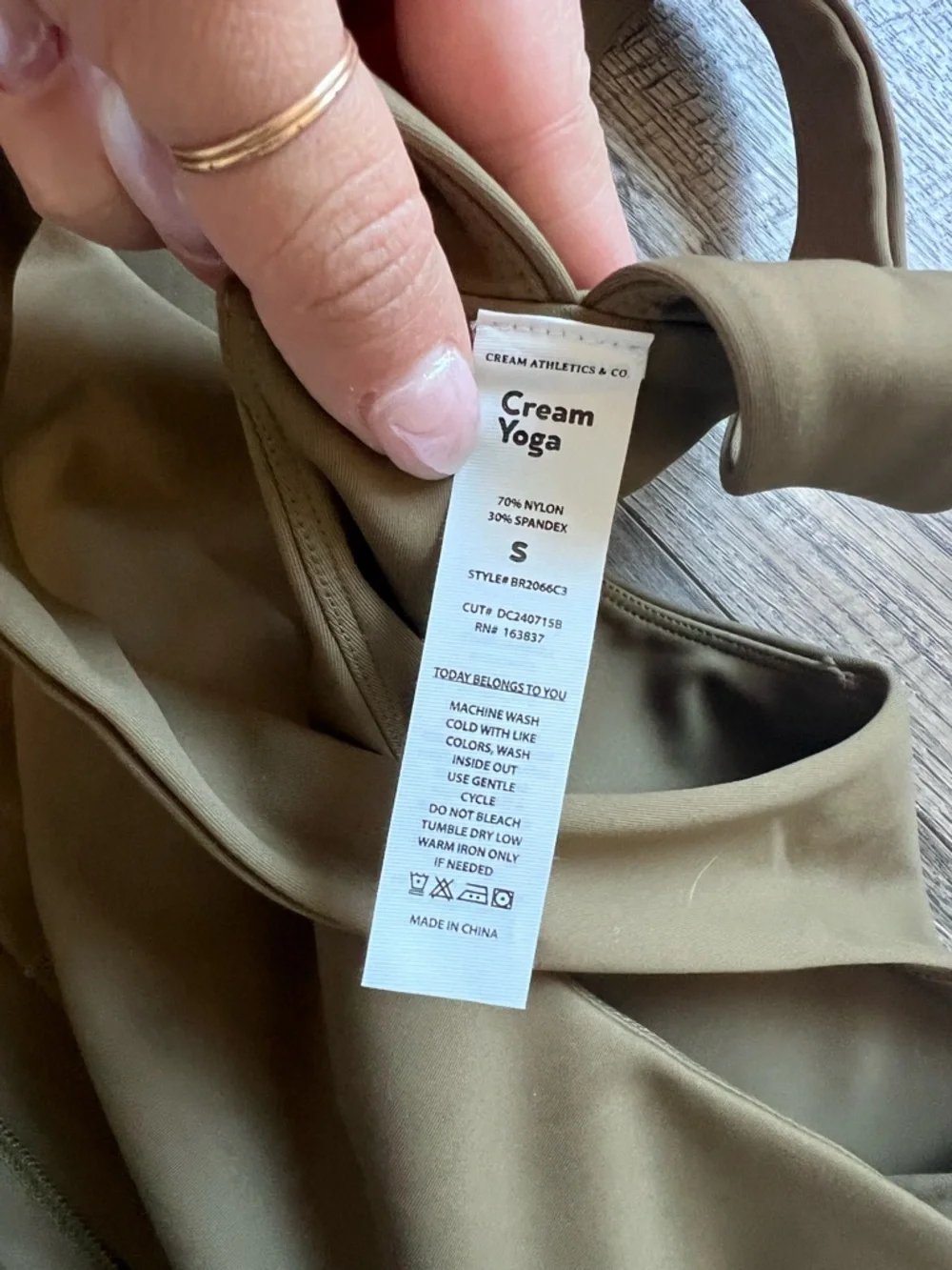 NEW Cream Yoga Carrie Bra Top & Evelyn Skort Set in Army Green - Picture 11 of 11